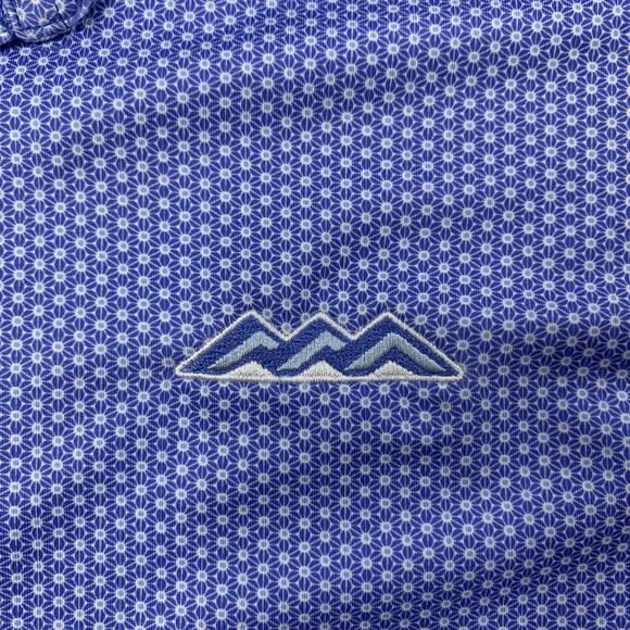 Peter Millar Shirt Mens L Large Blue Summer Comfort Sport Harlow Printed Jersey - Picture 4 of 11